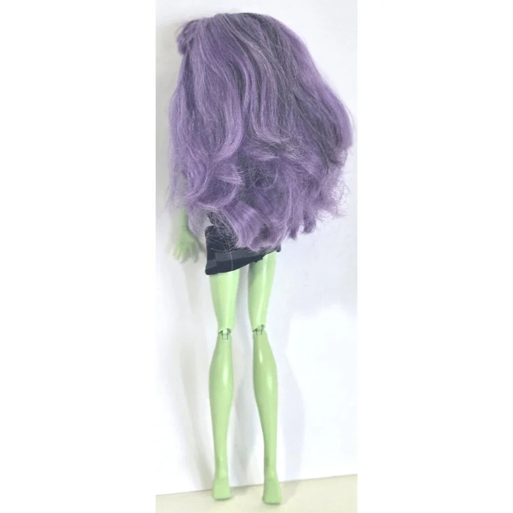 2011 Monster High Create A Monster Green Doll Body Dress Purple Hair Blank Face